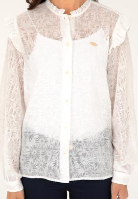 Kadın Ekru Uzun Kollu Gömlek - 50264221007