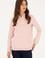 Kadın Toz Pembe Basic Kapüşonlu Sweatshirt