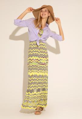 Kadın Fıstık Yeşili Bisiklet Yaka Triko Elbise - 50280458003