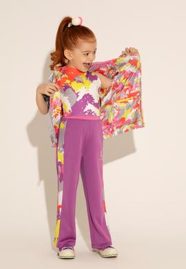 Kız Çocuk Gri Çift Taraflı Kapüşonlu Mont - 50280889015