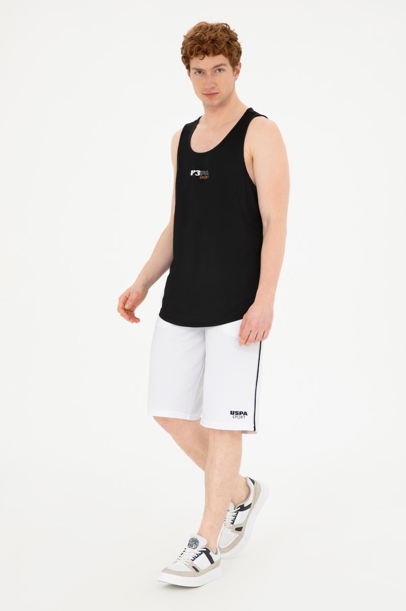 Erkek Beyaz Örme Şort