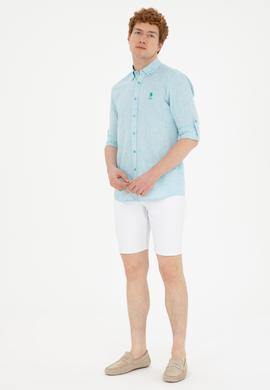 Erkek Beyaz Jean Şort - 50288956001