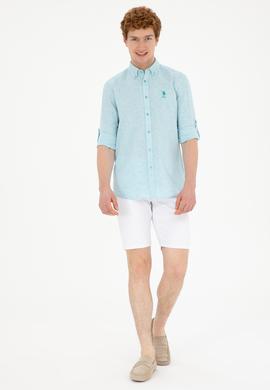 Erkek Beyaz Jean Şort - 50288956001