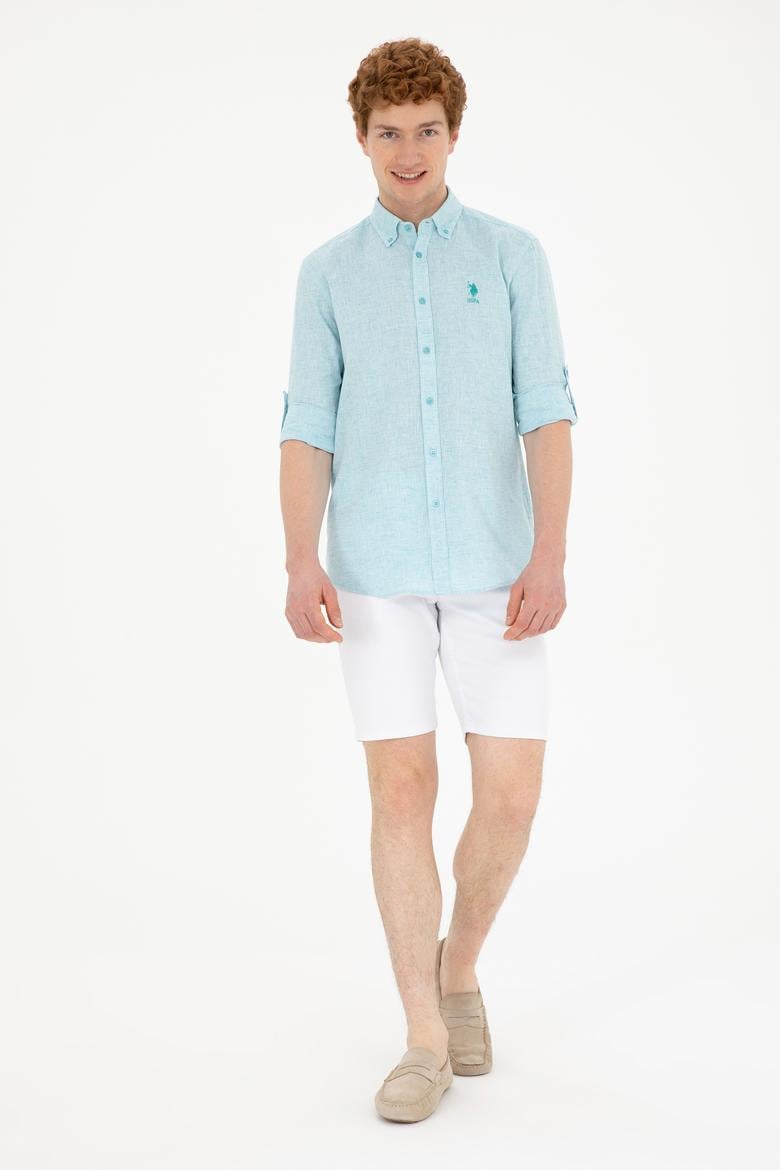 Erkek Beyaz Jean Şort - 50288956001