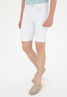 Erkek Beyaz Jean Şort - 50288956001