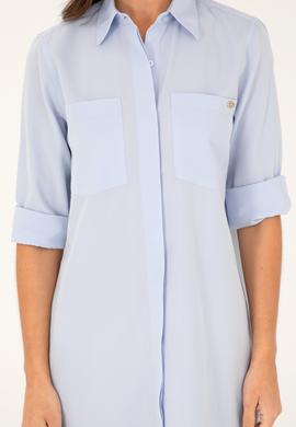 Kadın Mavi Dokuma Elbise - 50289220004