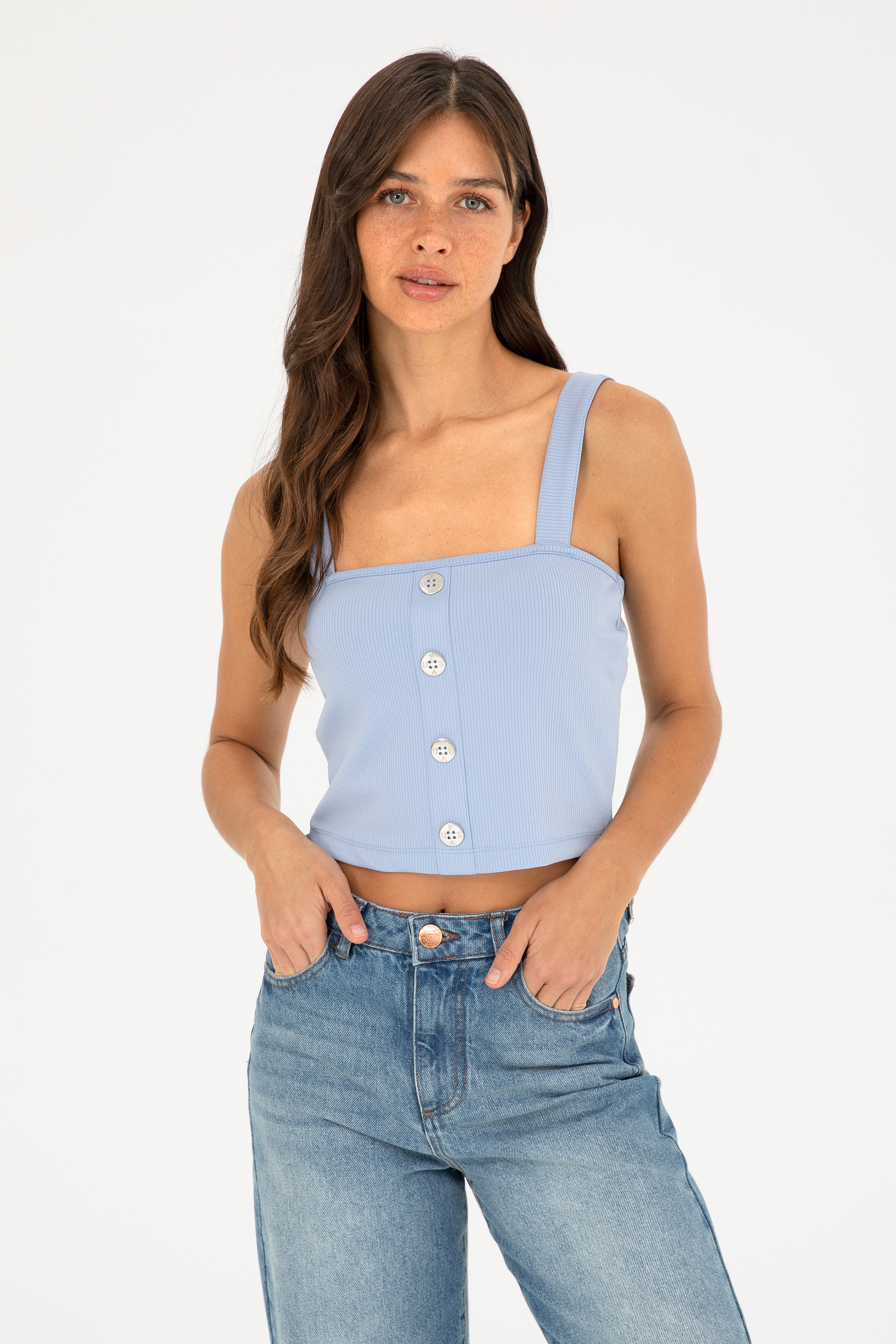 تی شرت Crop Top یقه یو شکل زنانه یو اس پولو | U.S. Polo Assn. - تصویر 2