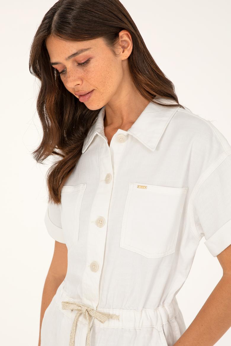 Kadın Çok Renkli Jean Tulum - 50288514013