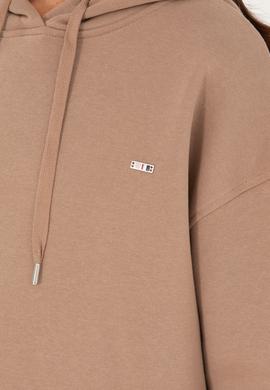 Kadın Açık Kahverengi Kapüşonlu Sweatshirt - 50297078039