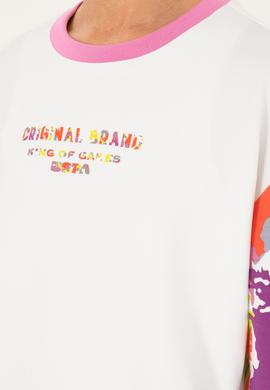 Kadın Beyaz Sweatshirt - 50284346005