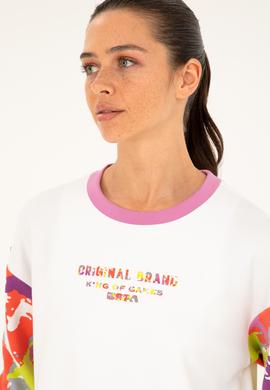 Kadın Beyaz Sweatshirt - 50284346005