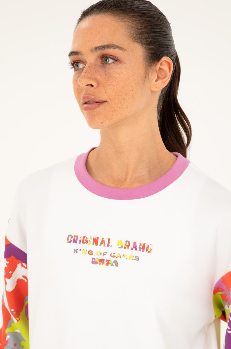 Kadın Beyaz Sweatshirt