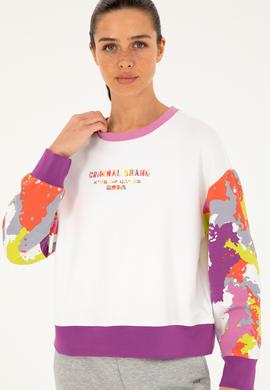 Kadın Beyaz Sweatshirt - 50284346005