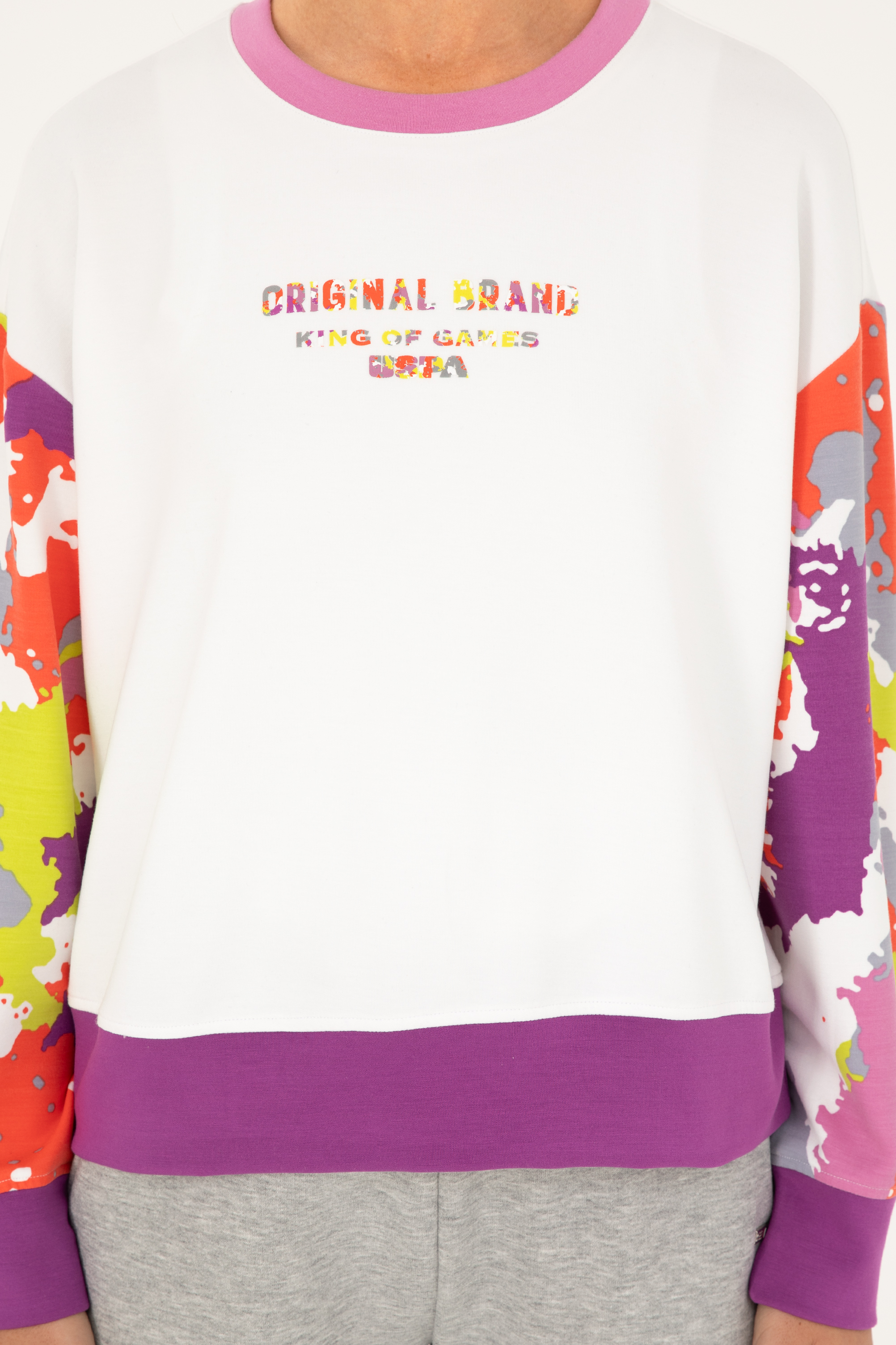 Kadın Beyaz Sweatshirt