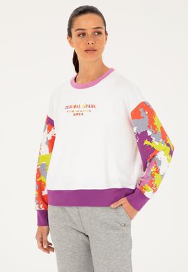Kadın Beyaz Sweatshirt - 50284346005