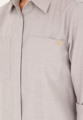 Kadın Gri Dokuma Elbise - 50289220015