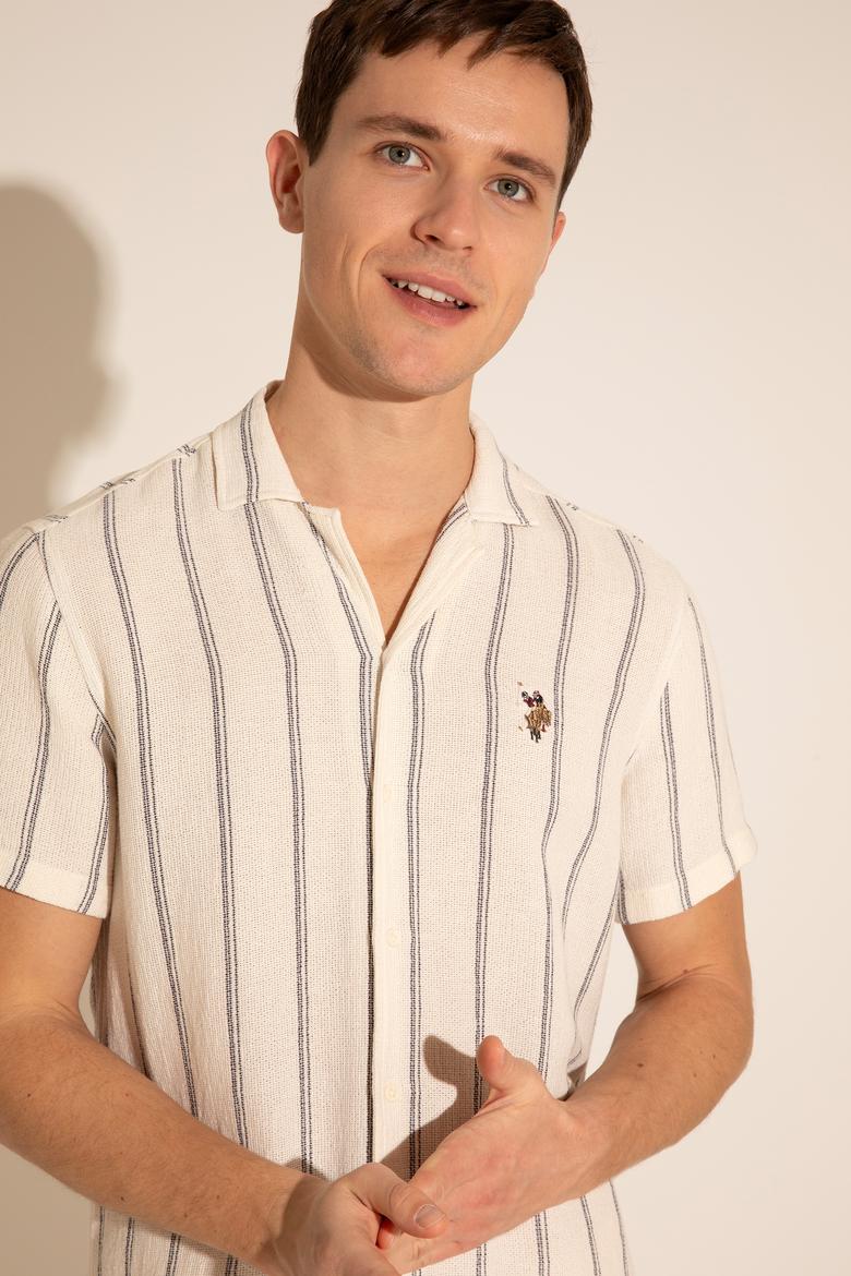 Erkek Lacivert Kısa Kollu Gömlek