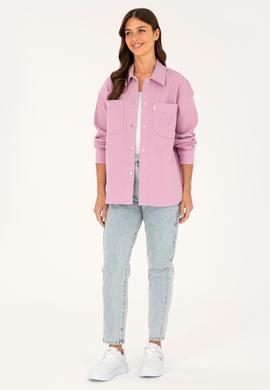 Kadın Pudra Jean Gömlek - 50289275003
