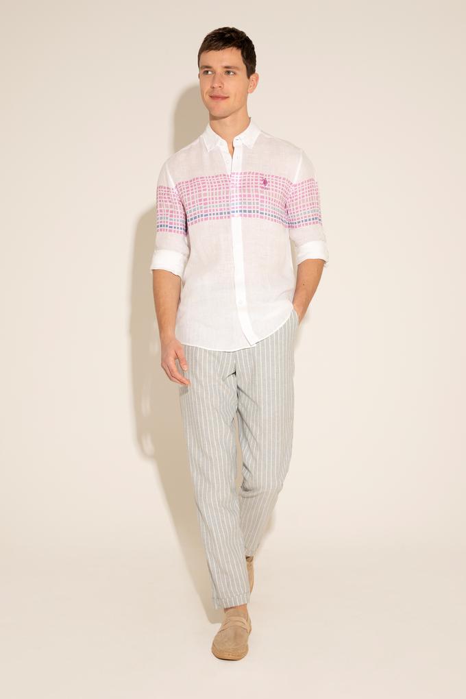 Erkek Açık Mavi Kanvas Pantolon