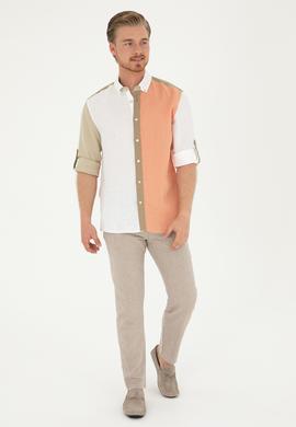 Erkek Carrot Fit Camel Kanvas Pantolon - 50287457029