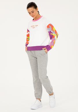 Kadın Gri Melanj Eşofman Altı - 50297068024