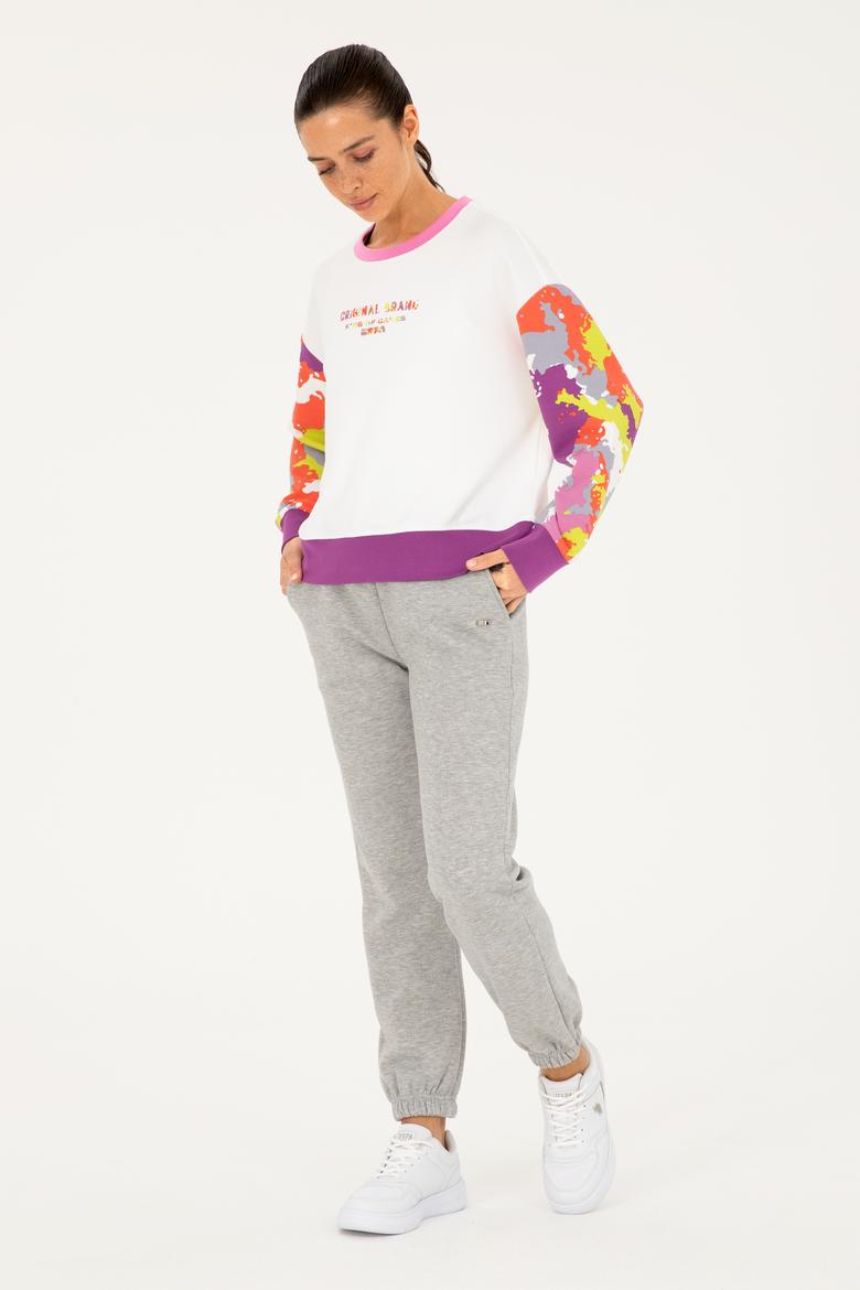 Kadın Gri Melanj Eşofman Altı - 50297068024