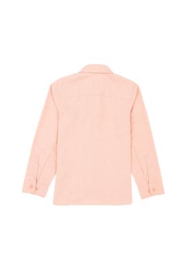 Kız Çocuk Somon Polo Yaka Uzun Kollu Gömlek - 50289206041
