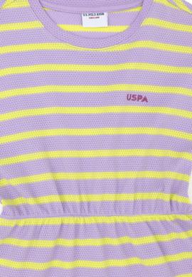 Kız Çocuk Lila Kolsuz Örme Elbise - 50288064017