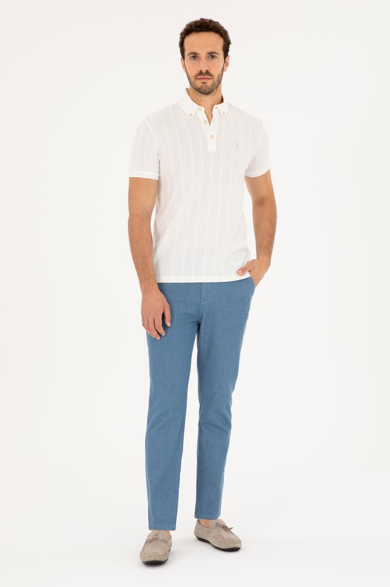 Erkek İndigo Jean Pantolon