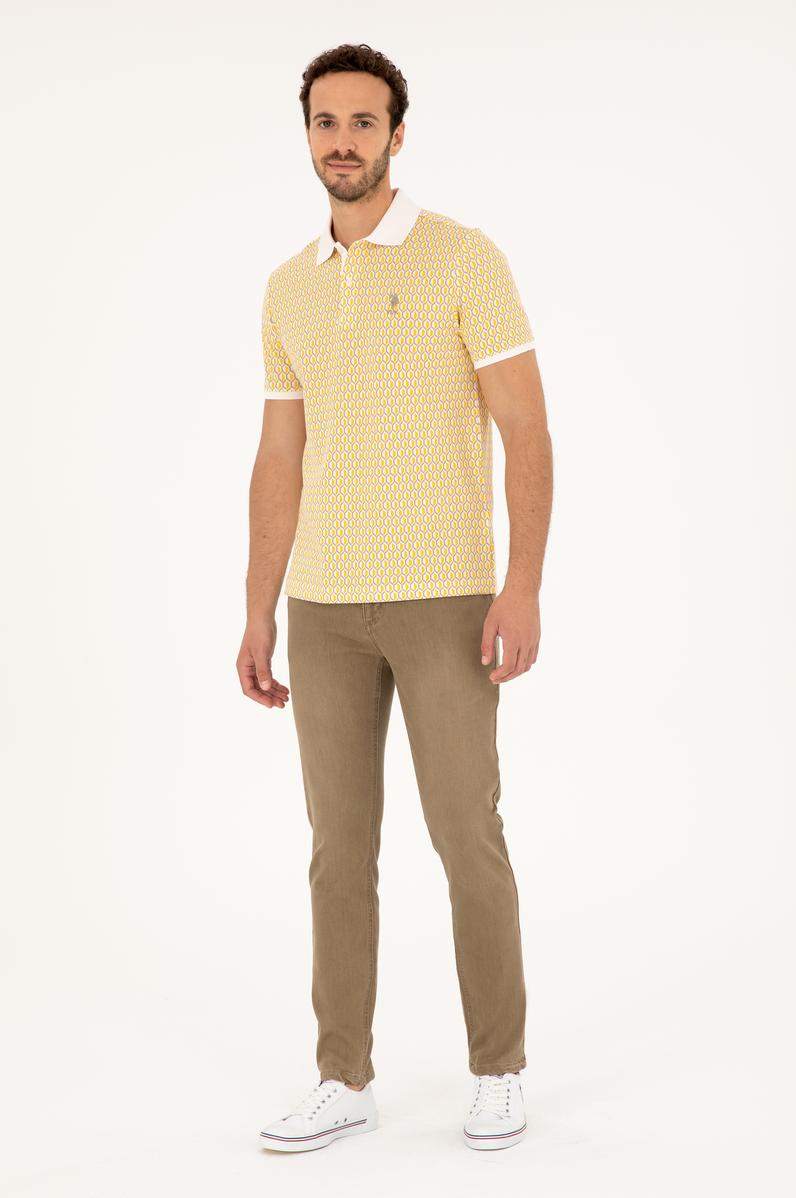 Erkek Açık Haki Jean Pantolon