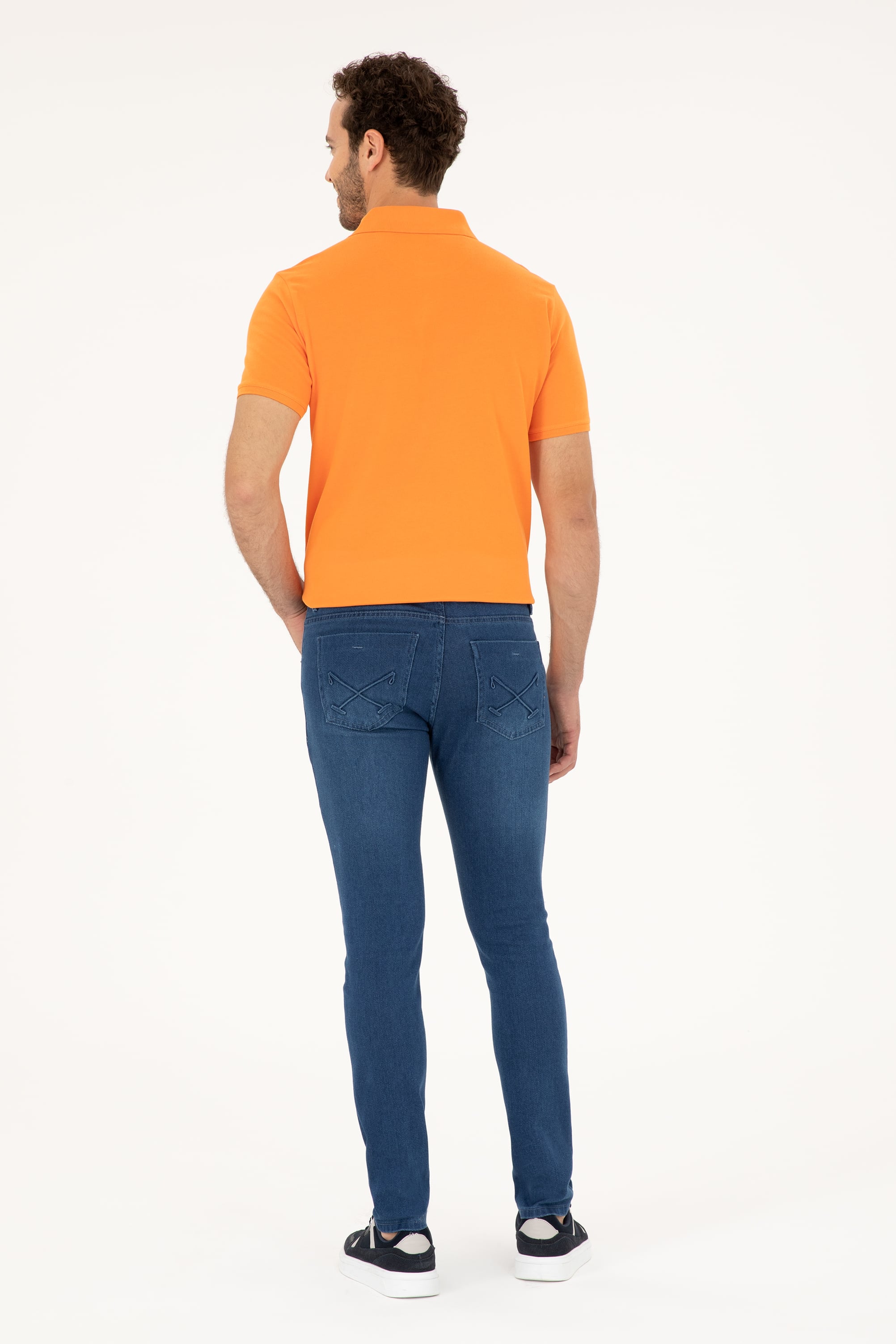 Erkek Mavi Jean Pantolon - Image 4