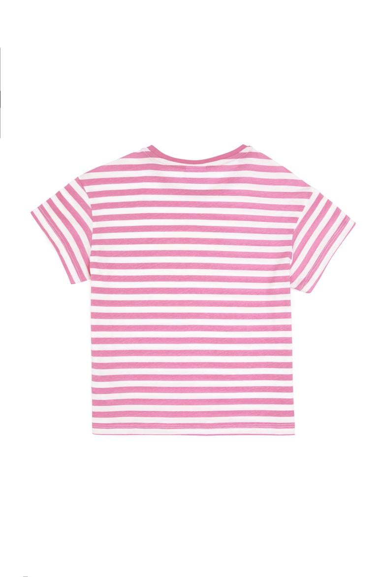 Kız Çocuk Menekşe Bisiklet Yaka Tişört - 50288440017