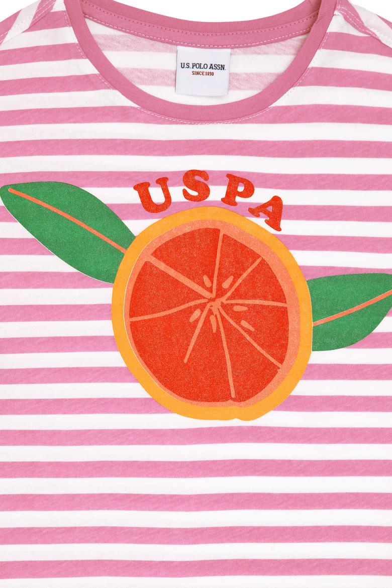 Kız Çocuk Menekşe Bisiklet Yaka Tişört - 50288440017