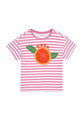 Kız Çocuk Menekşe Bisiklet Yaka Tişört - 50288440017