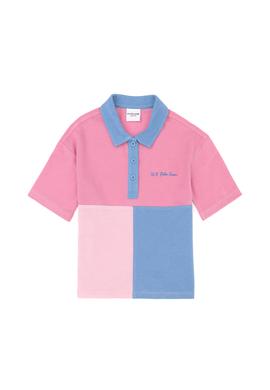 Kız Çocuk Menekşe Polo Yaka Tişört - 50288436037