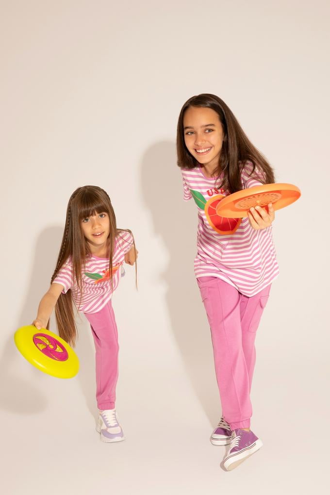 Kız Çocuk Menekşe Eşofman Altı