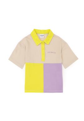 Kız Çocuk Krem Polo Yaka Tişört - 50288436033