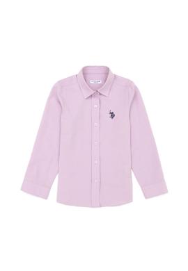 Kız Çocuk Lila Uzun Kollu Gömlek - 50289206029