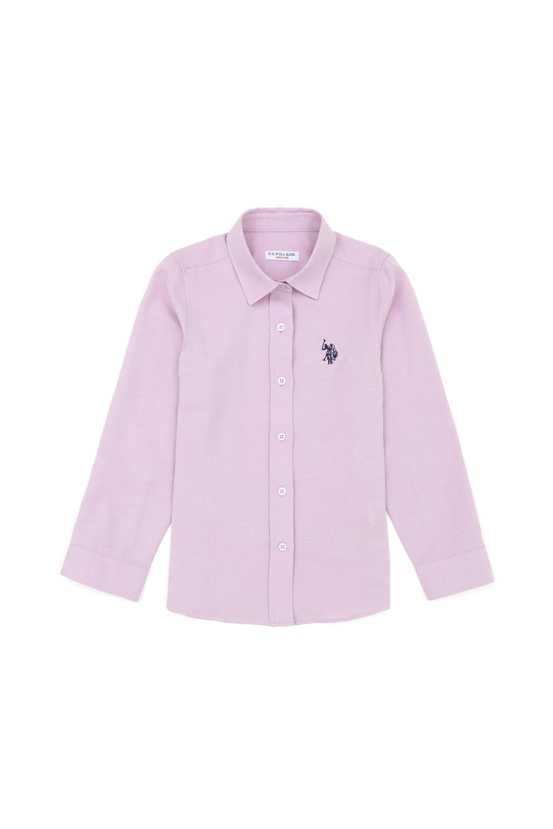 Kız Çocuk Lila Uzun Kollu Gömlek - 50289206029