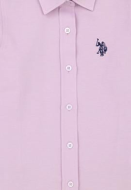 Kız Çocuk Lila Uzun Kollu Gömlek - 50289206029