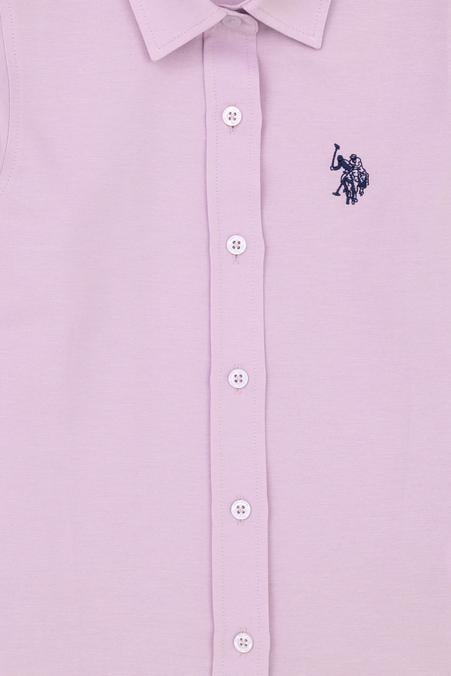 Kız Çocuk Lila Uzun Kollu Gömlek