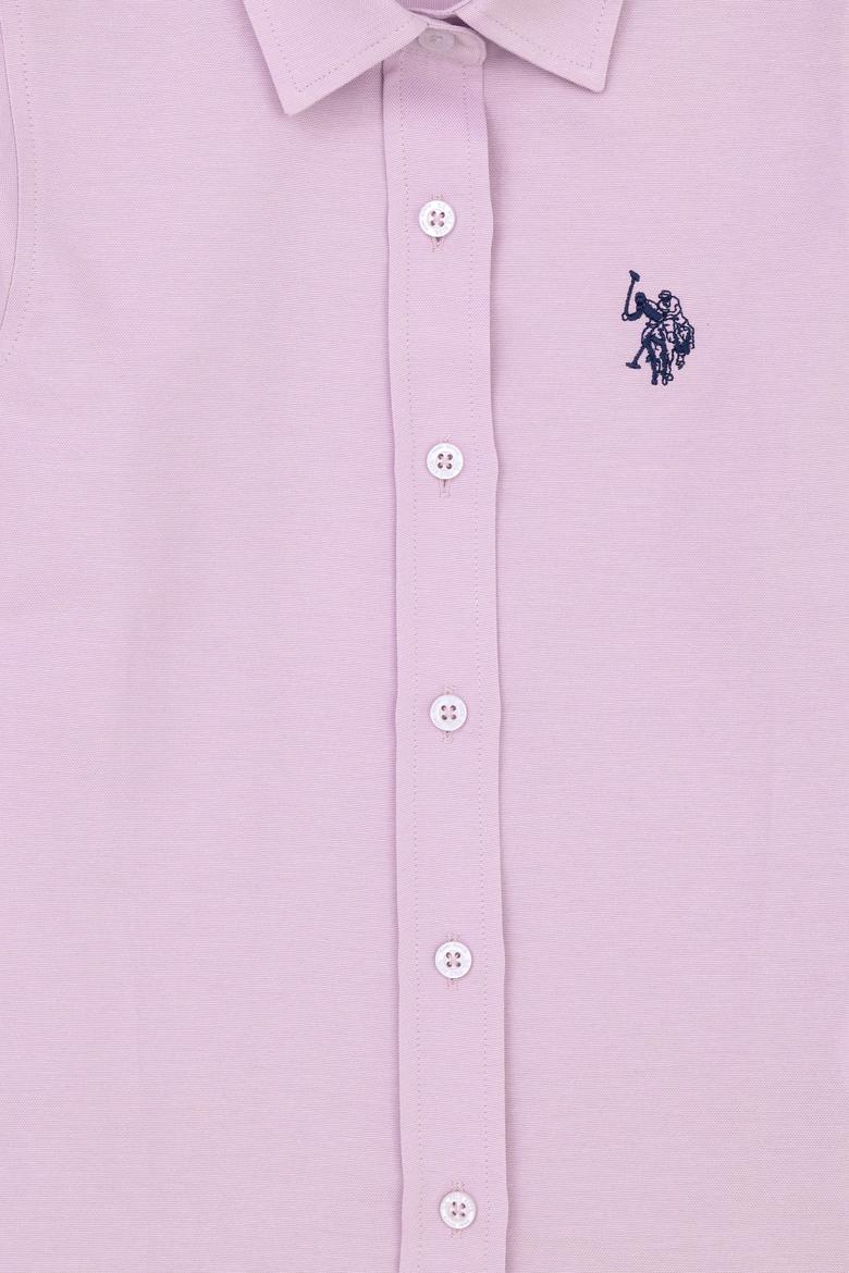 Kız Çocuk Lila Uzun Kollu Gömlek - 50289206029