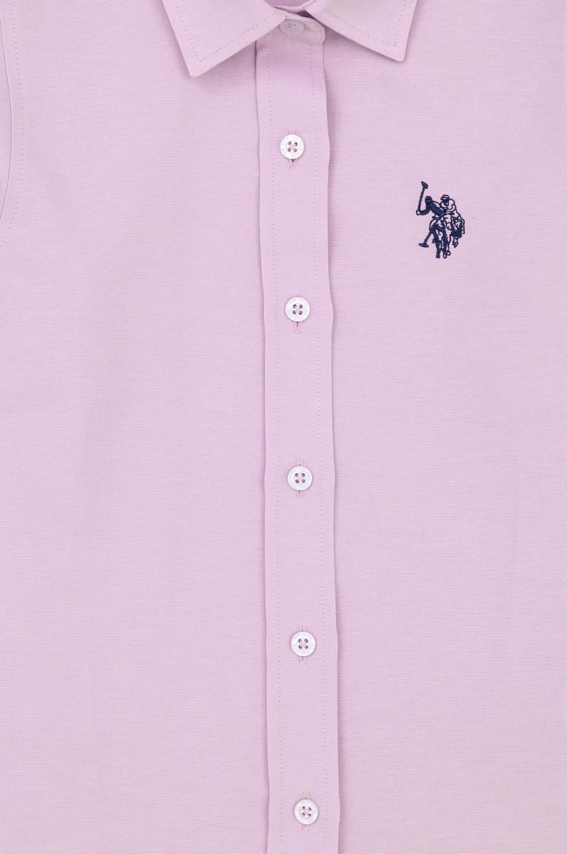 Kız Çocuk Lila Uzun Kollu Gömlek