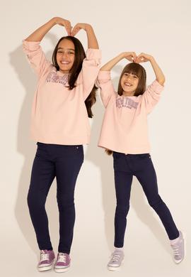 Kız Çocuk Lacivert Kanvas Pantolon - 50266387011