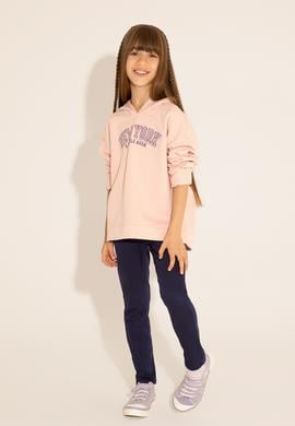 Kız Çocuk Lacivert Kanvas Pantolon - 50266387011