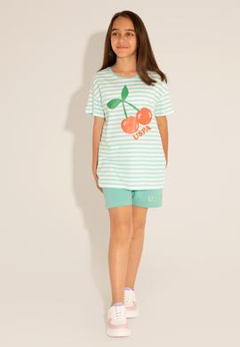 Çocuk Mint Örme Şort - 50265400008