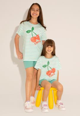 Çocuk Mint Örme Şort - 50265400008