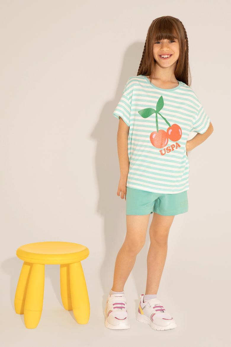 Çocuk Mint Örme Şort - 50265400008