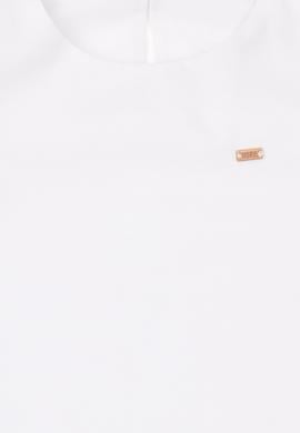 Kız Çocuk Beyaz Kolsuz Dokuma Elbise - 50262731009