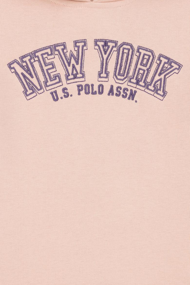 Kız Çocuk Toz Pembe Kapüşonlu Sweatshirt - 50276913021